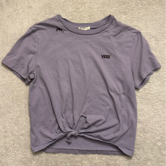 VANS - Short Sleeve Crop Keyhole Crop-top - Picture 4 of 11